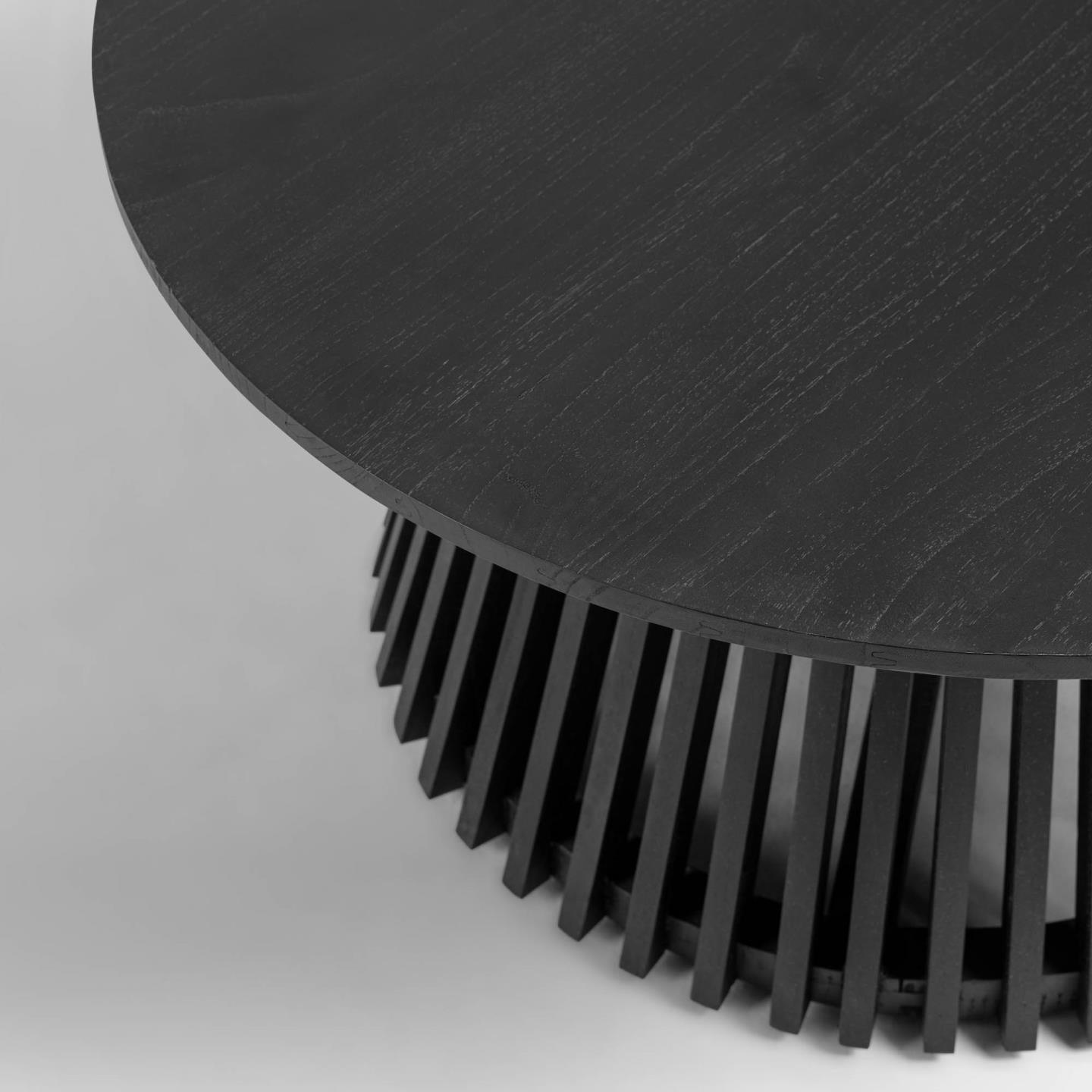 Jeanette coffee table black minddi wood — Kave Home