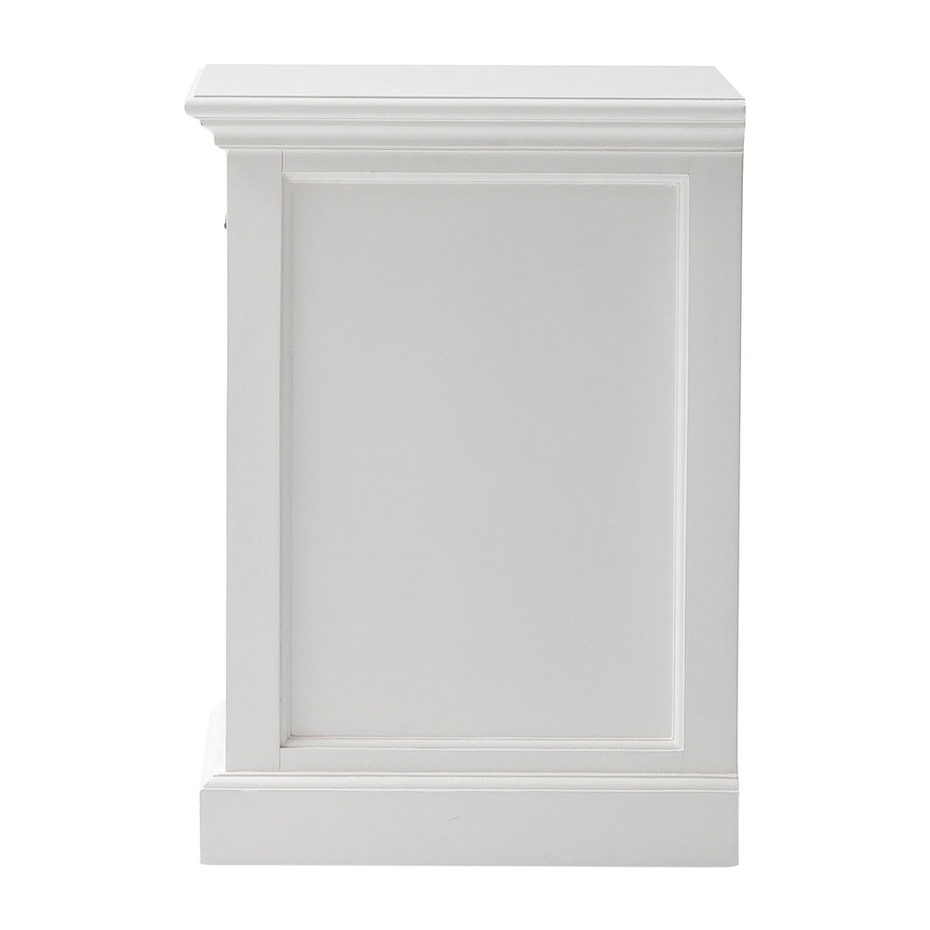 NovaSolo Halifax Bedside Table with Dividers, Classic White – view 4