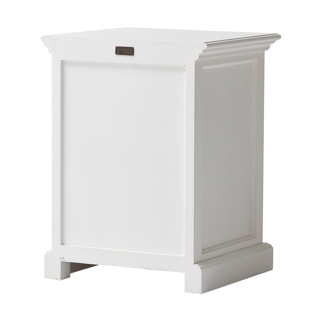 NovaSolo Halifax Bedside Table with Dividers, Classic White – view 5