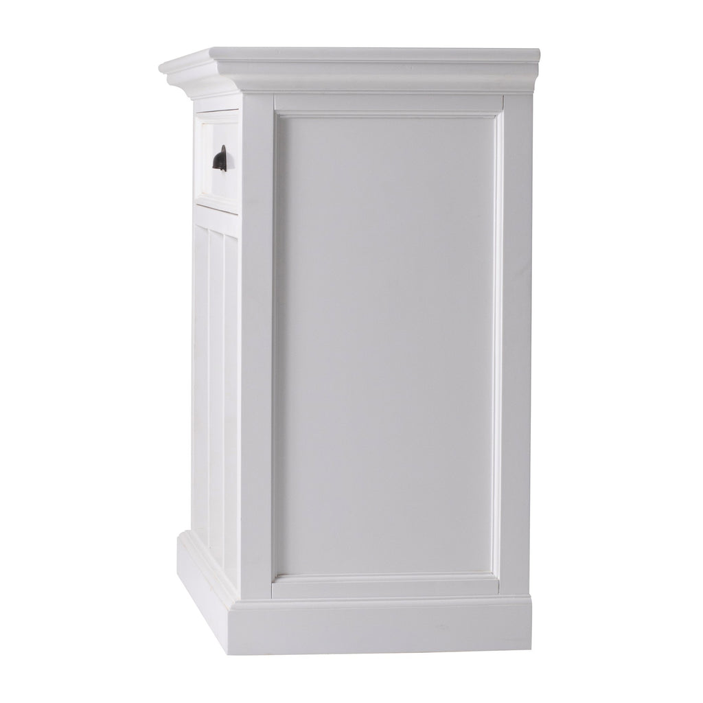 NovaSolo Halifax Bedside Table with Dividers, Classic White – view 2