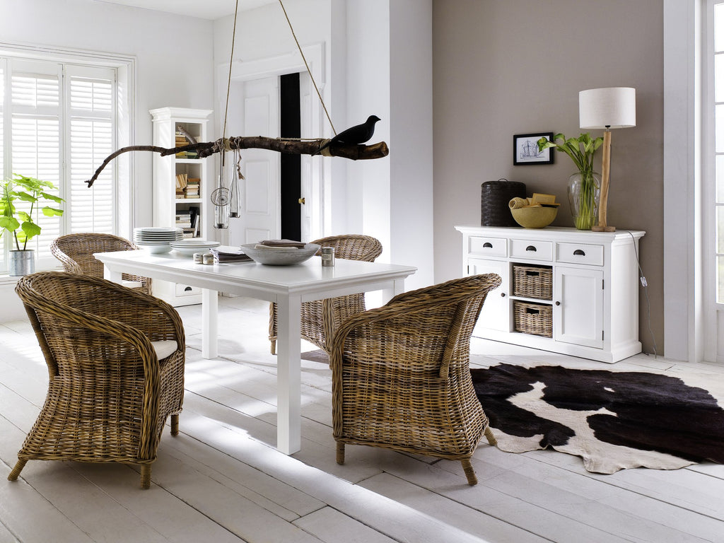 NovaSolo Halifax Dining Table, Classic White – view 8
