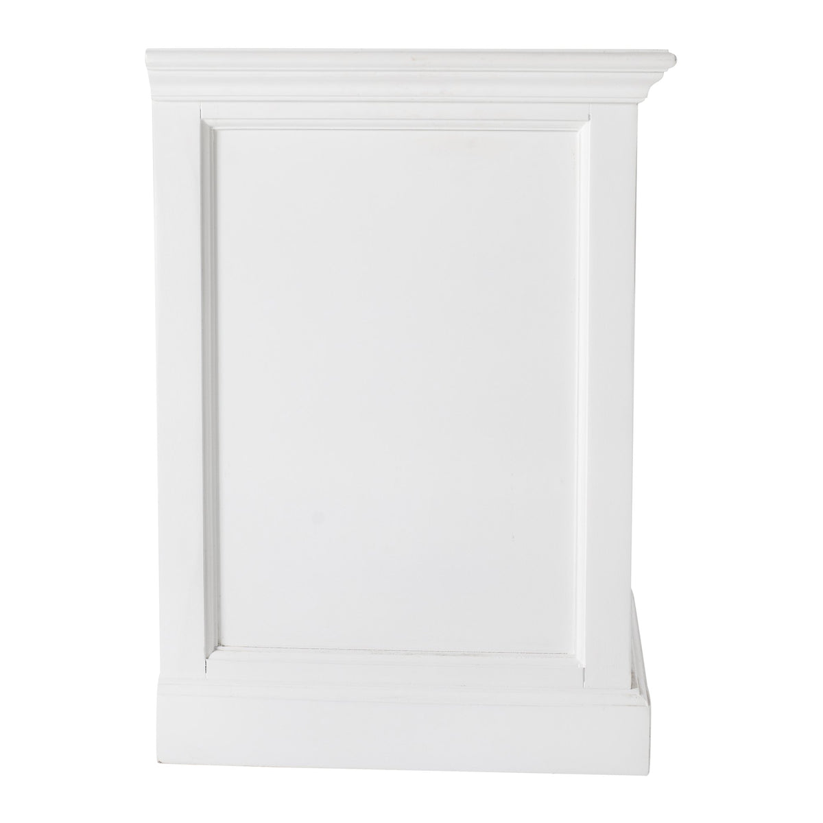NovaSolo Halifax Bedside Table with Shelves, Classic White – view 5
