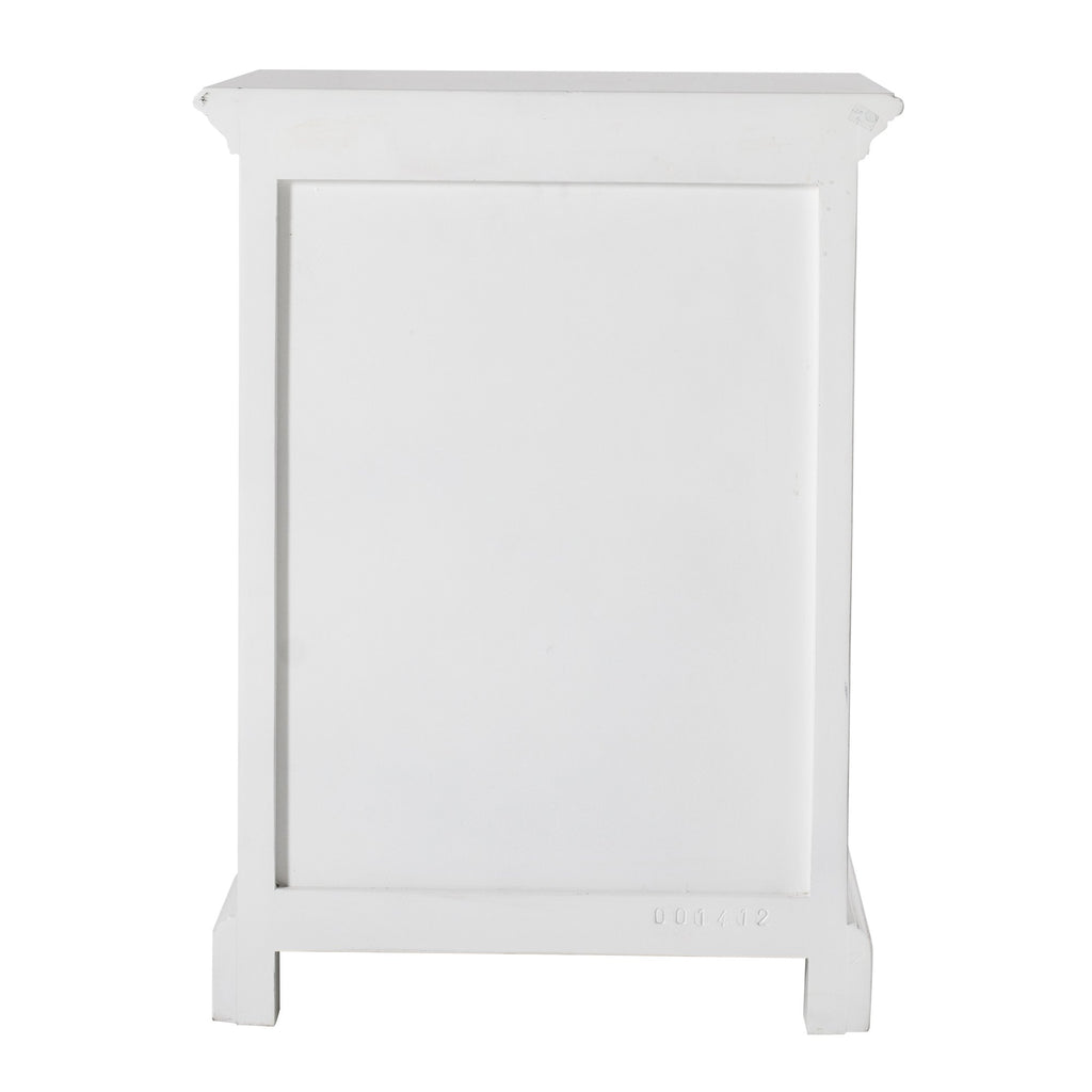 NovaSolo Halifax Bedside Table with Shelves, Classic White – view 6