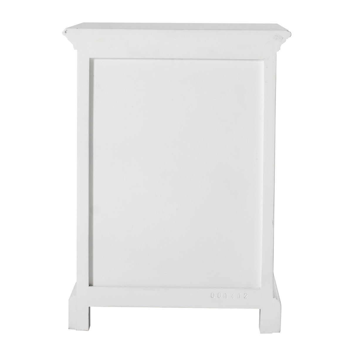 NovaSolo Halifax Bedside Table with Shelves, Classic White – view 6