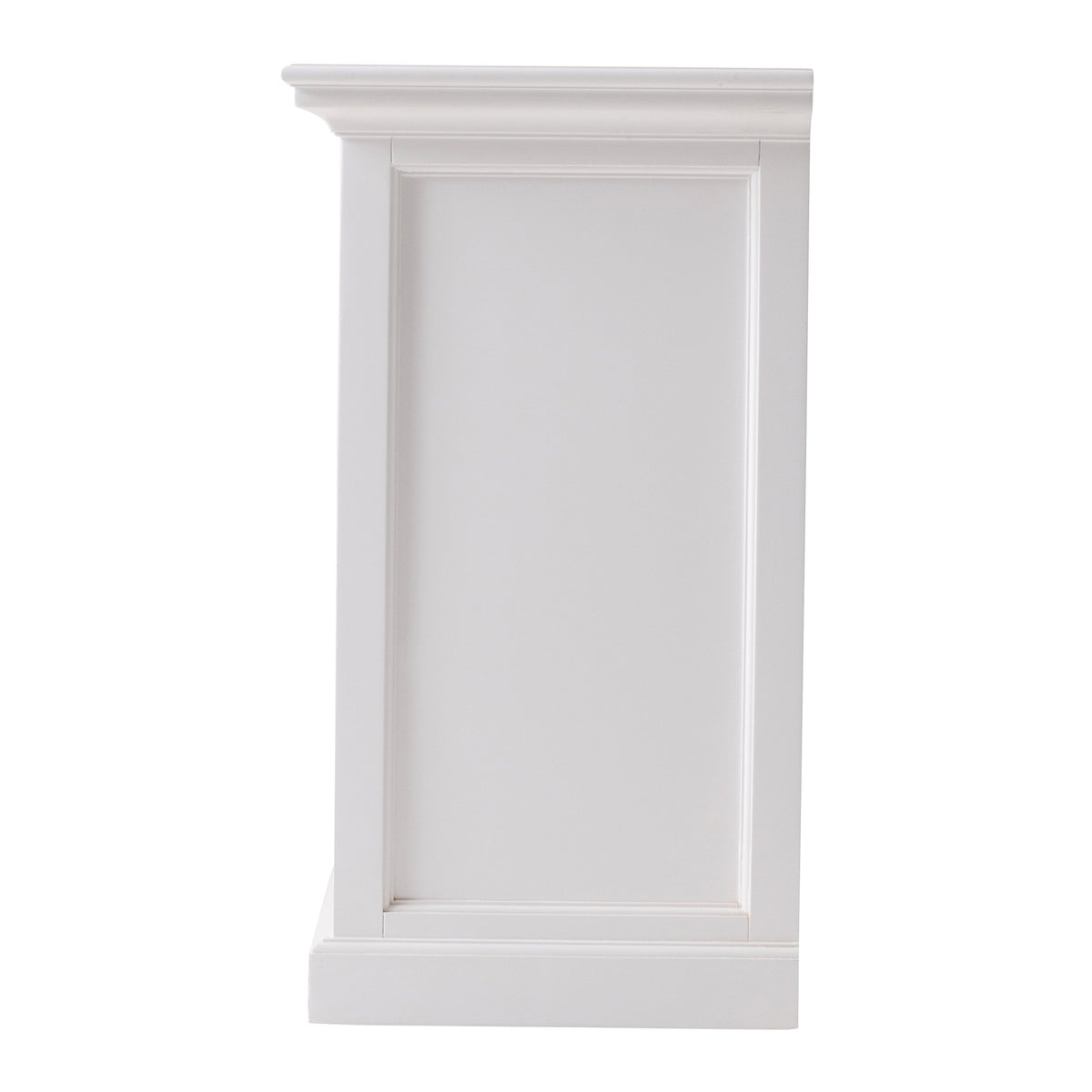 NovaSolo Halifax Bedside Table with Shelves, Classic White – view 4