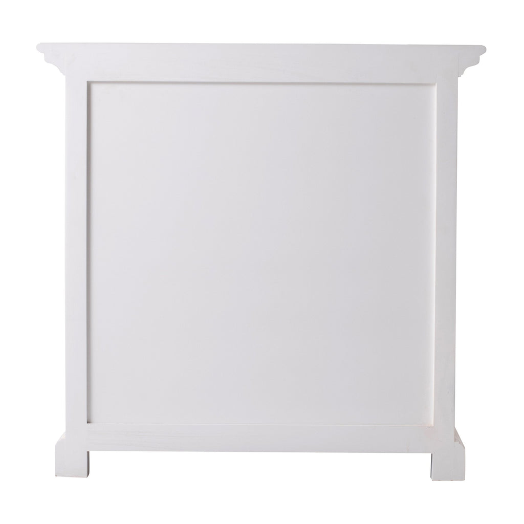 NovaSolo Halifax Bedside Table with Shelves, Classic White – view 6