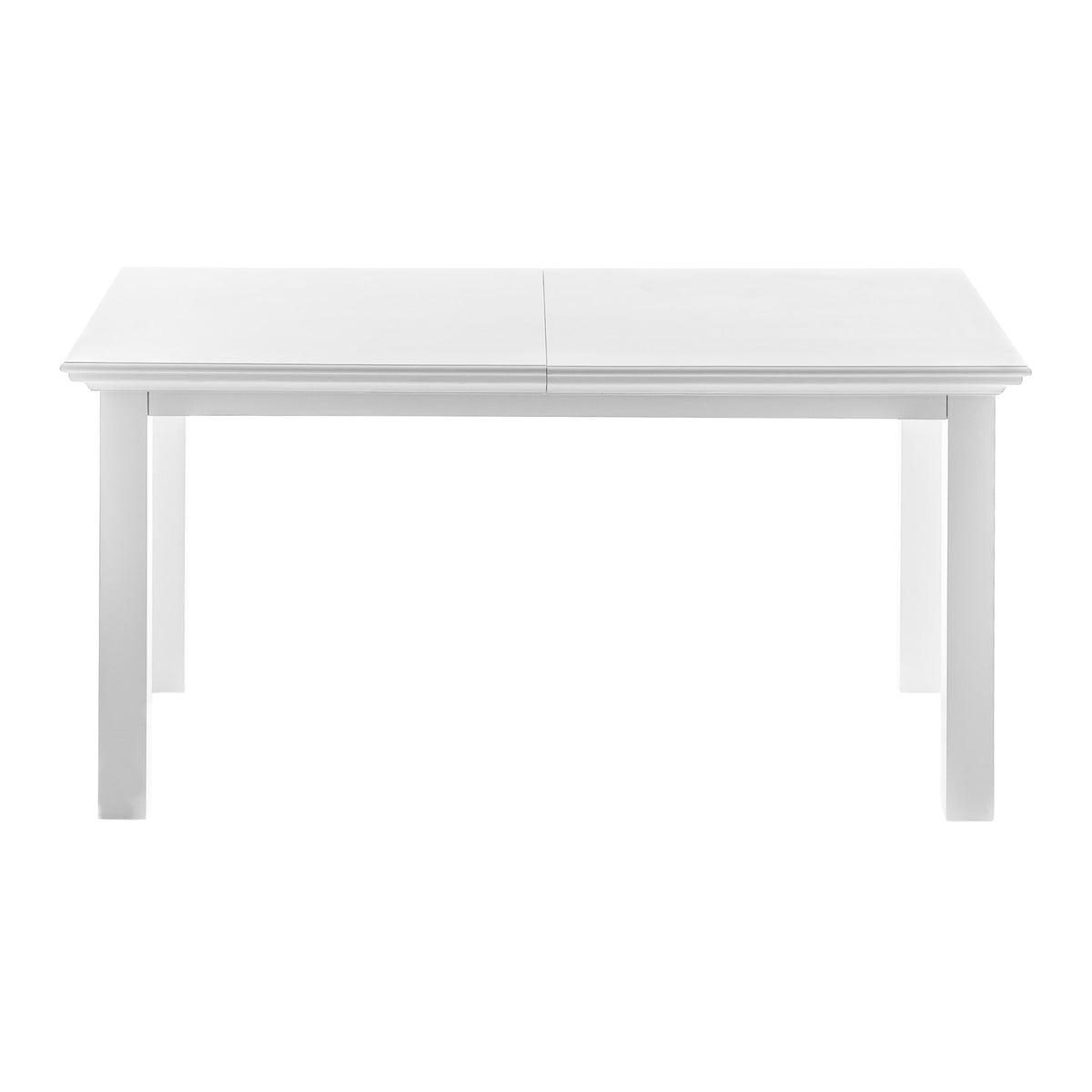 NovaSolo Halifax Dining Extension Table Dining Table, Classic White