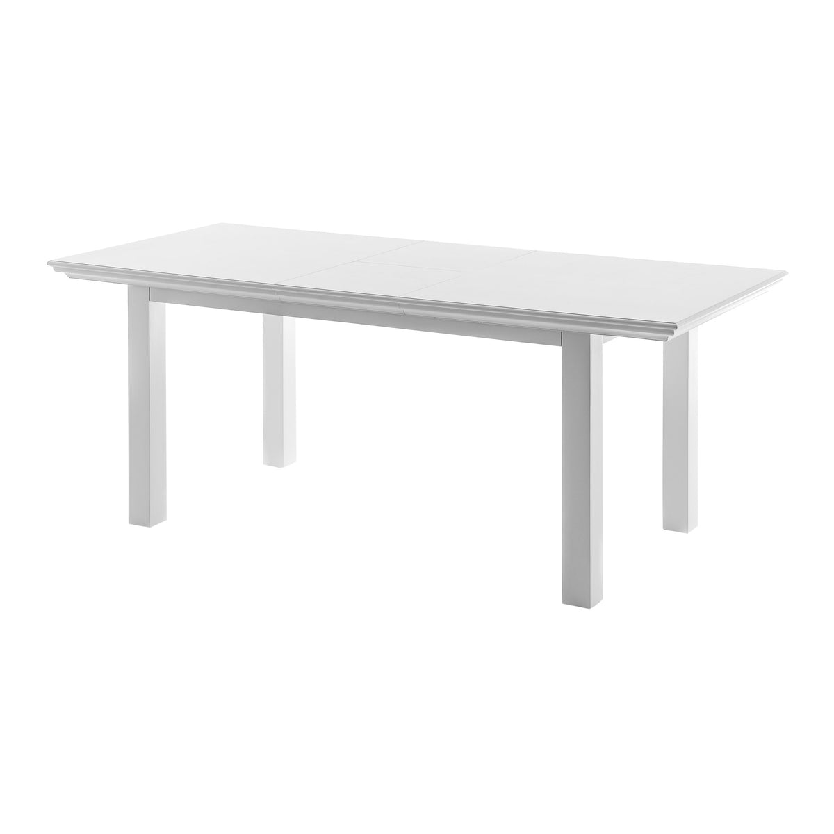 NovaSolo Halifax Dining Extension Table Dining Table, Classic White – view 4