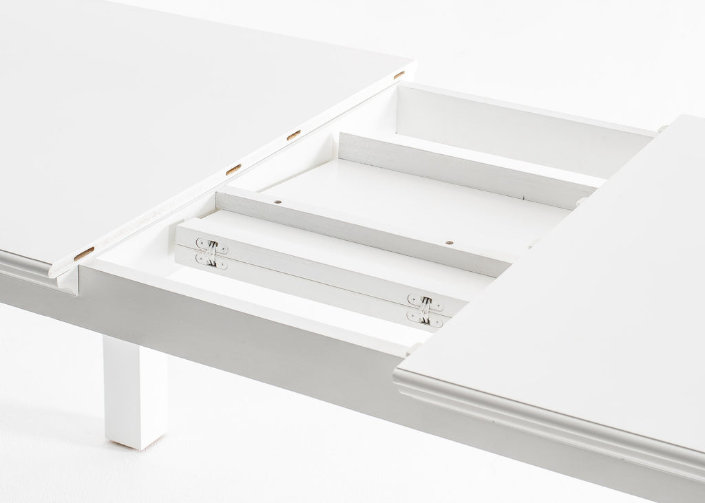 NovaSolo Halifax Dining Extension Table Dining Table, Classic White – view 9