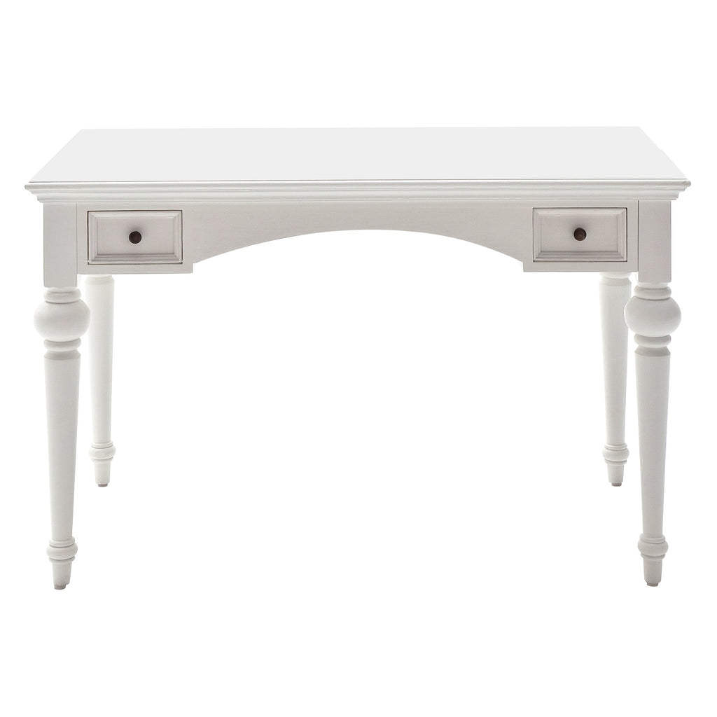 NovaSolo Provence Secretary Desk with Hutch, Classic White – view 5