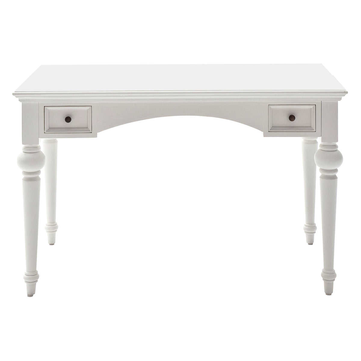NovaSolo Provence Secretary Desk with Hutch, Classic White – view 5