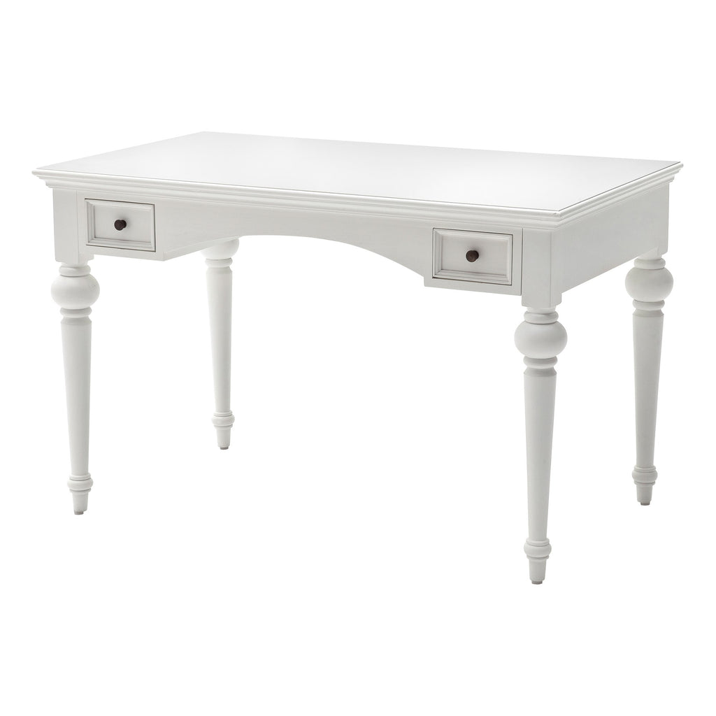NovaSolo Provence Secretary Desk with Hutch, Classic White – view 6