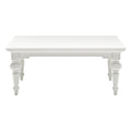 NovaSolo Provence Rectangular Coffee Table, Classic White