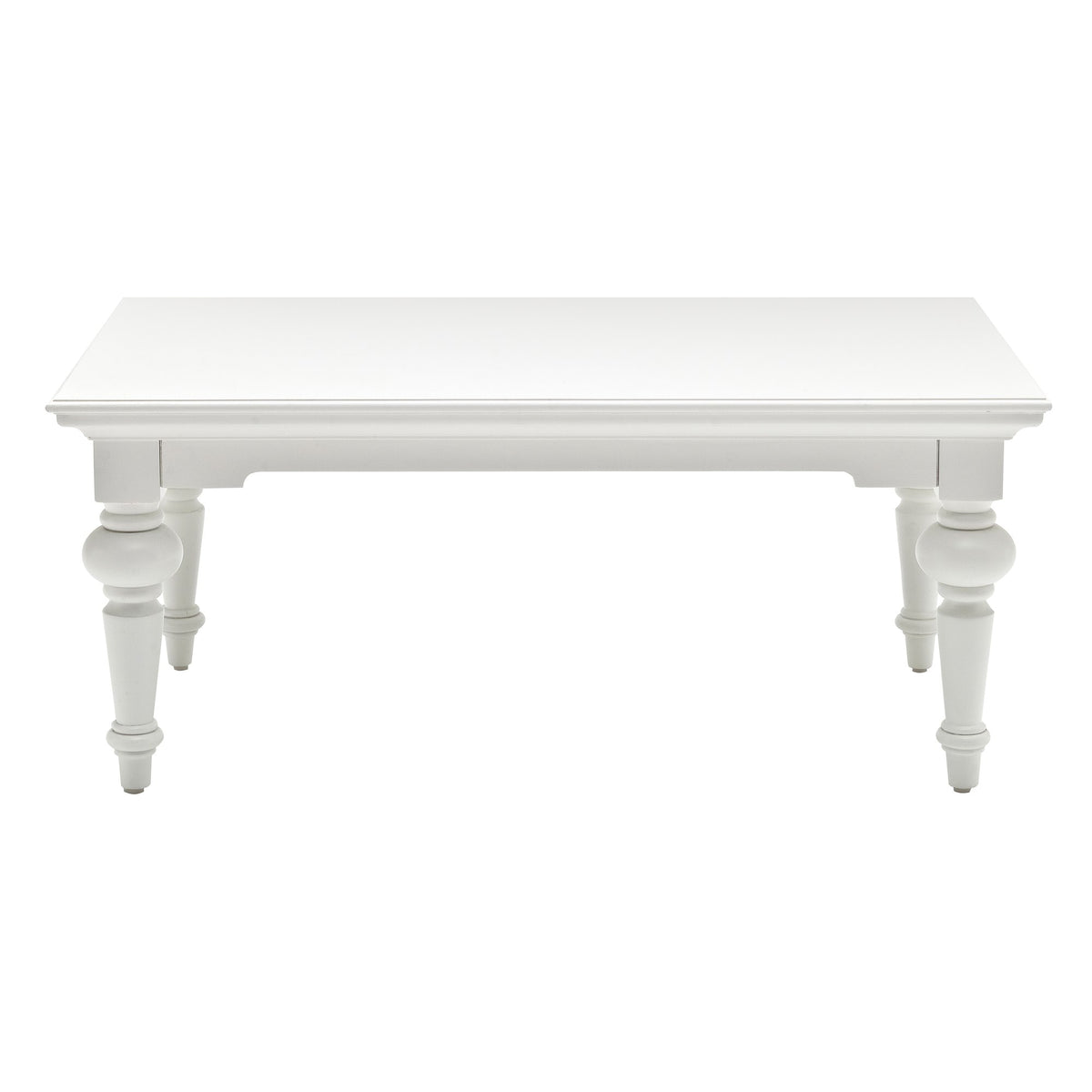 NovaSolo Provence Rectangular Coffee Table, Classic White