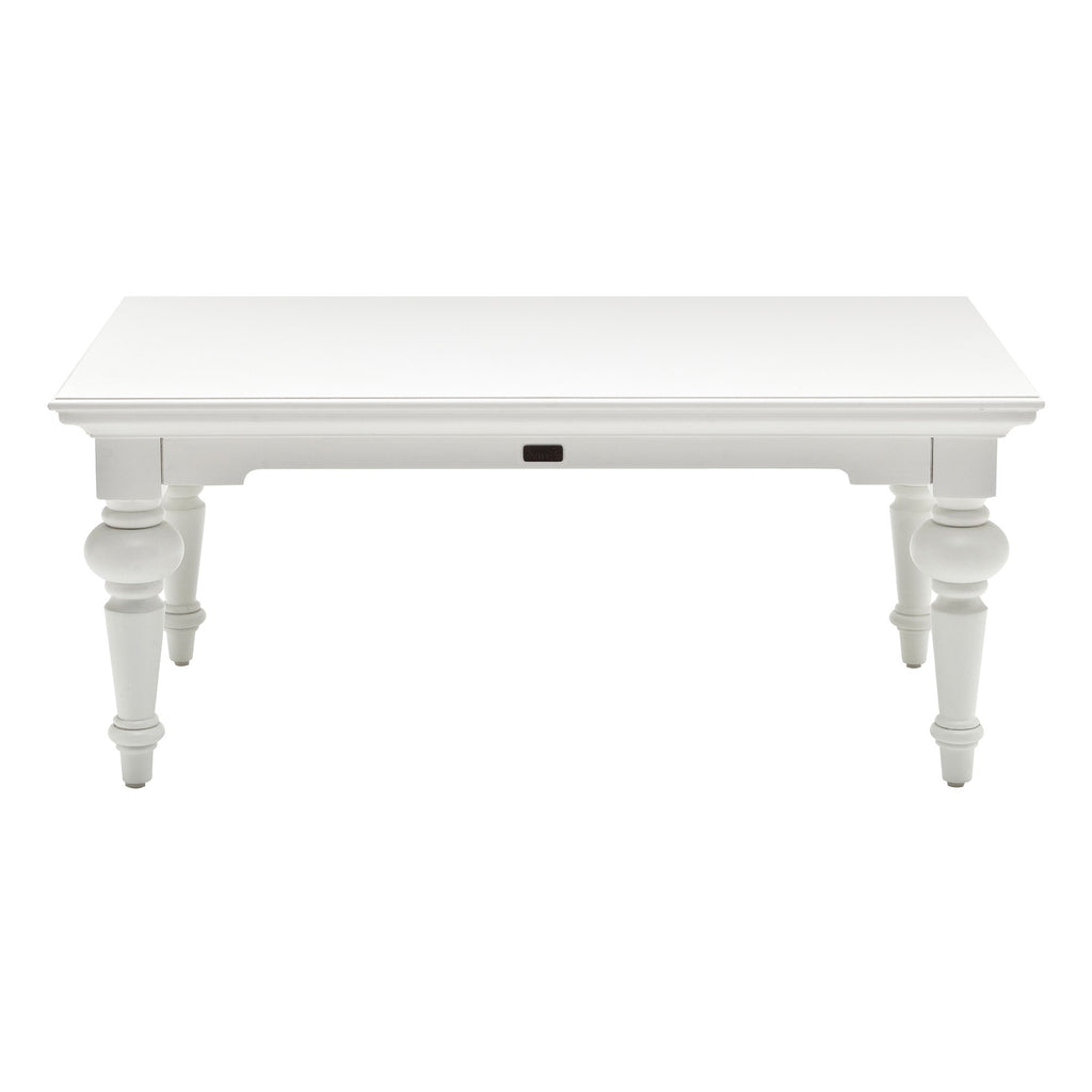 NovaSolo Provence Rectangular Coffee Table, Classic White – view 4