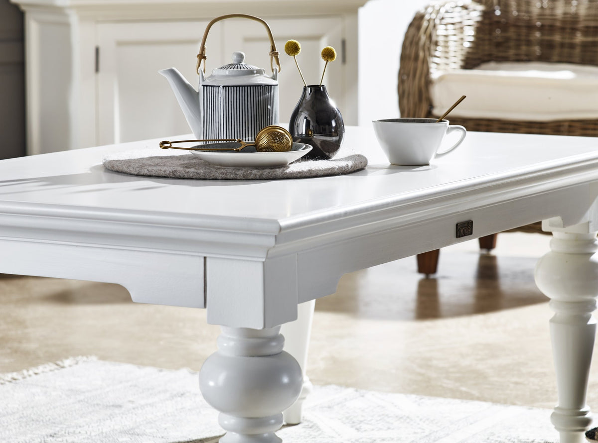 NovaSolo Provence Rectangular Coffee Table, Classic White – view 6