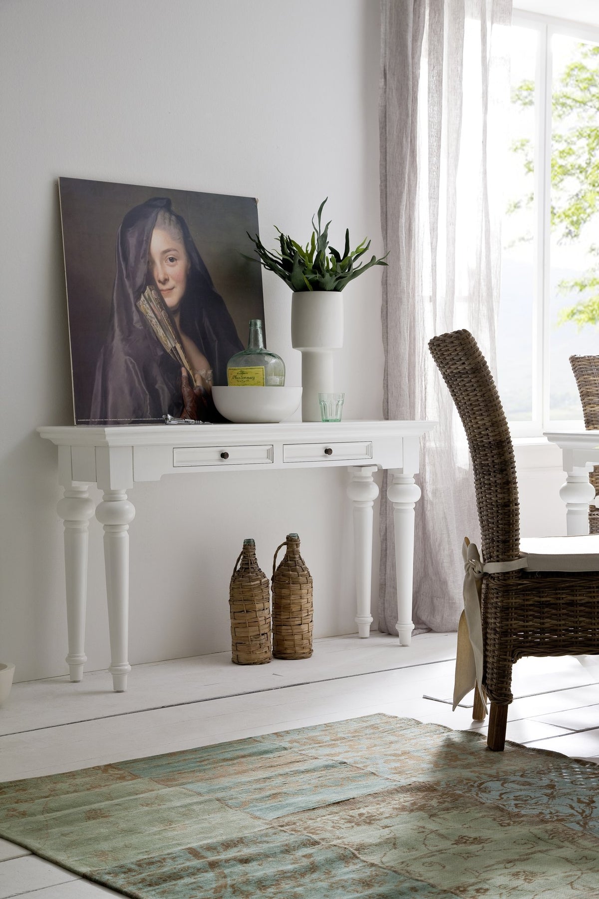 NovaSolo Provence Console Table, Classic White – view 8
