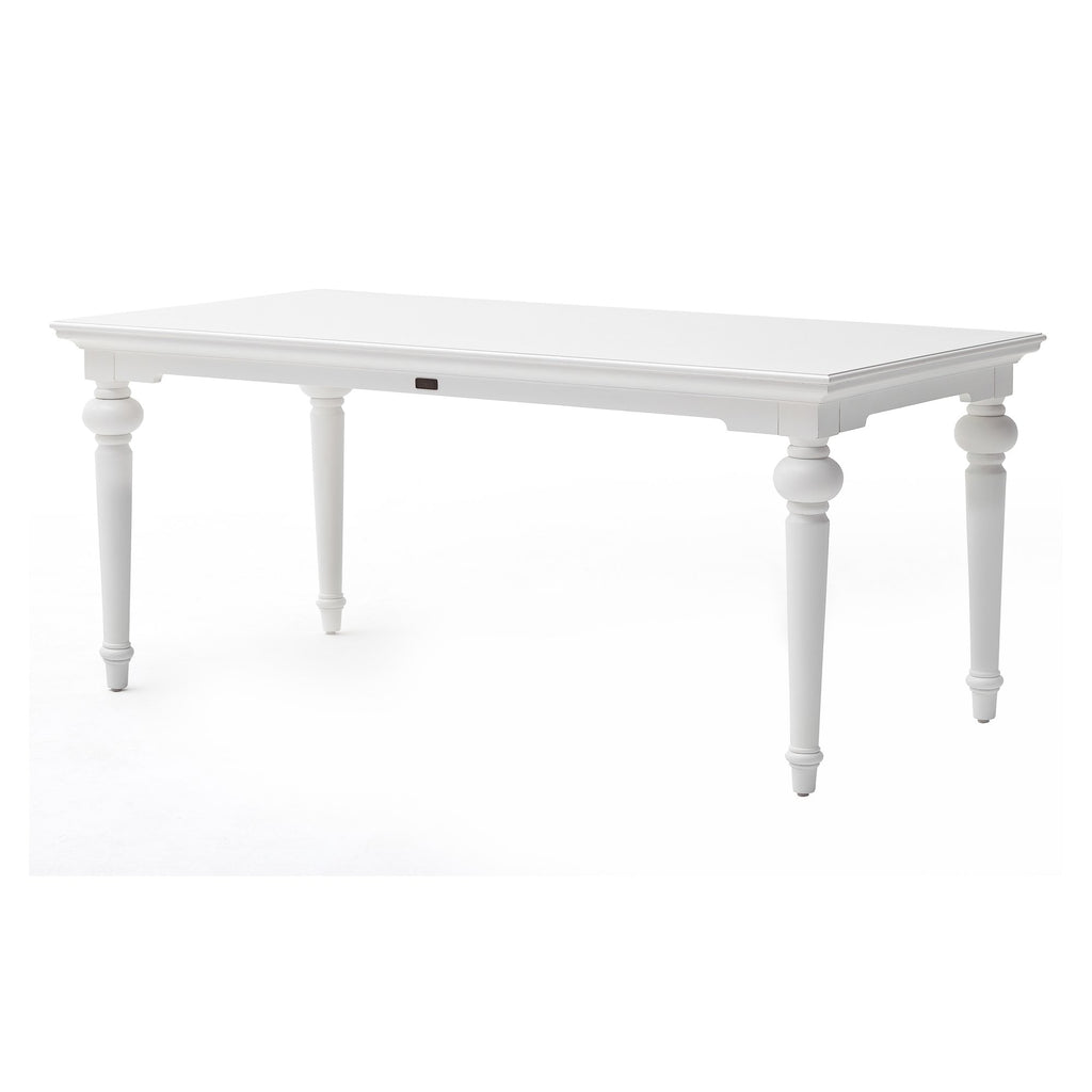 NovaSolo Provence 79" Dining Table, Classic White – view 4
