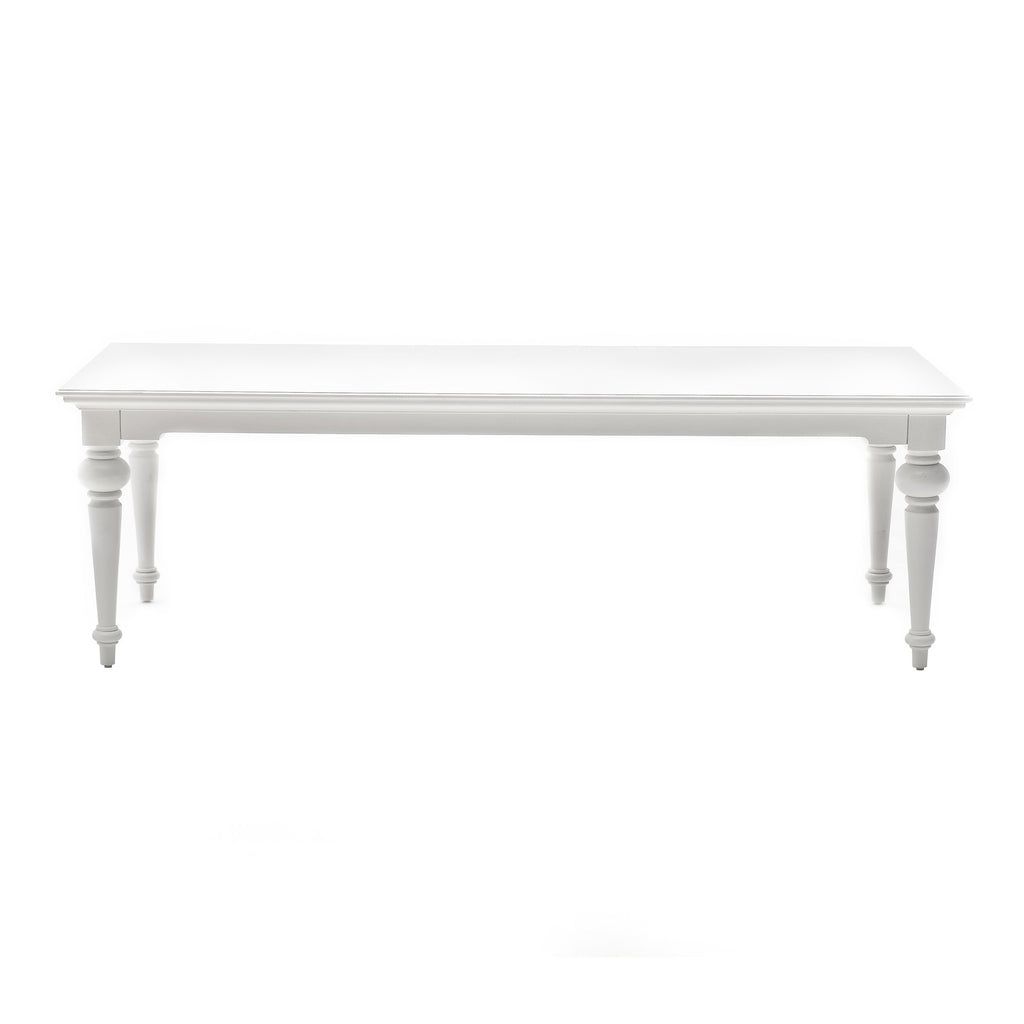 NovaSolo Provence 94" Dining Table, Classic White