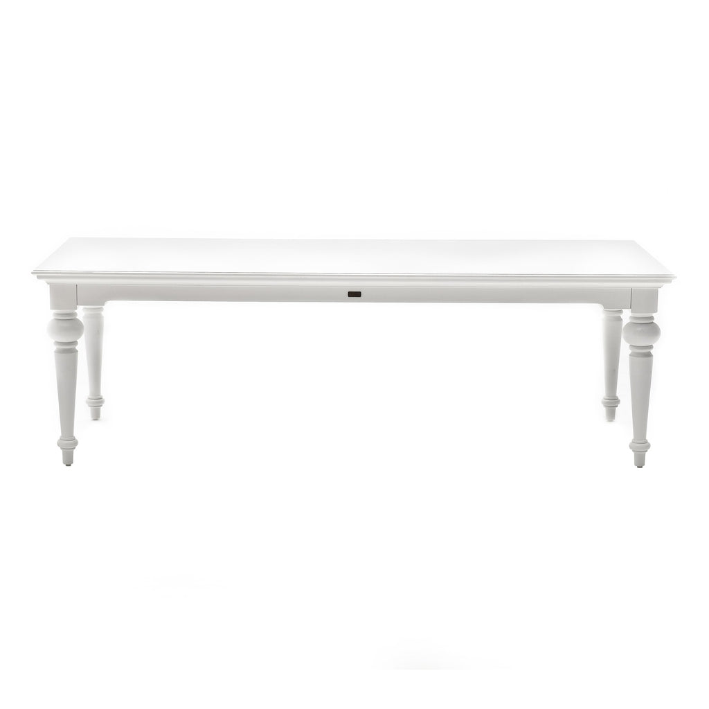 NovaSolo Provence 94" Dining Table, Classic White – view 4