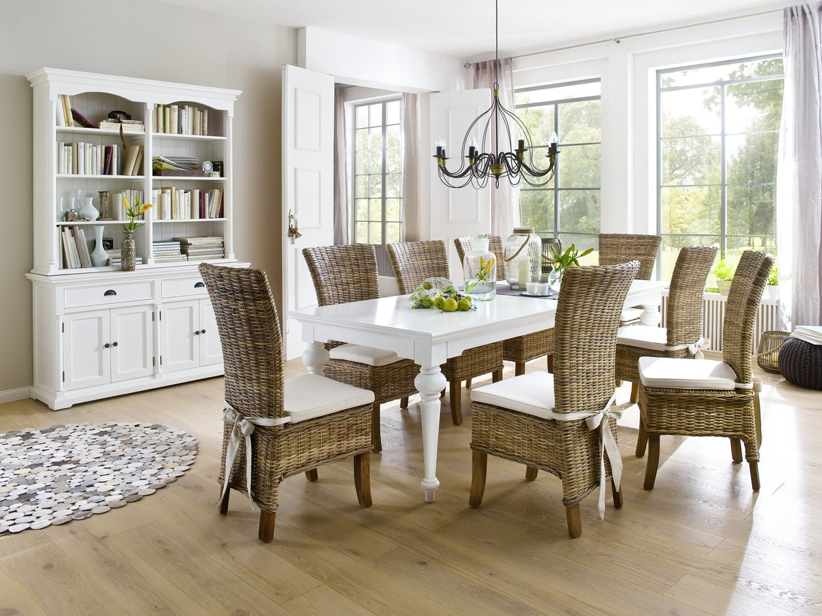 NovaSolo Provence 94" Dining Table, Classic White – view 8