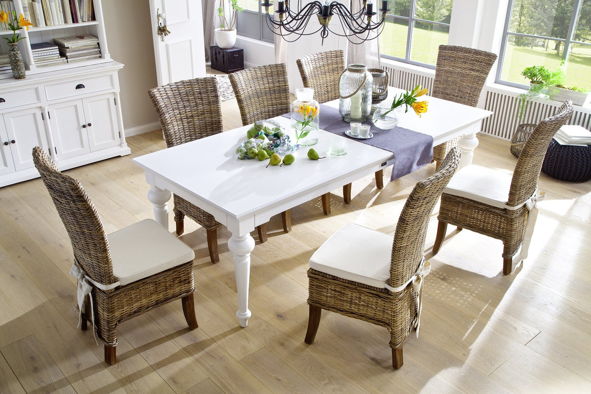 NovaSolo Provence 94" Dining Table, Classic White – view 9