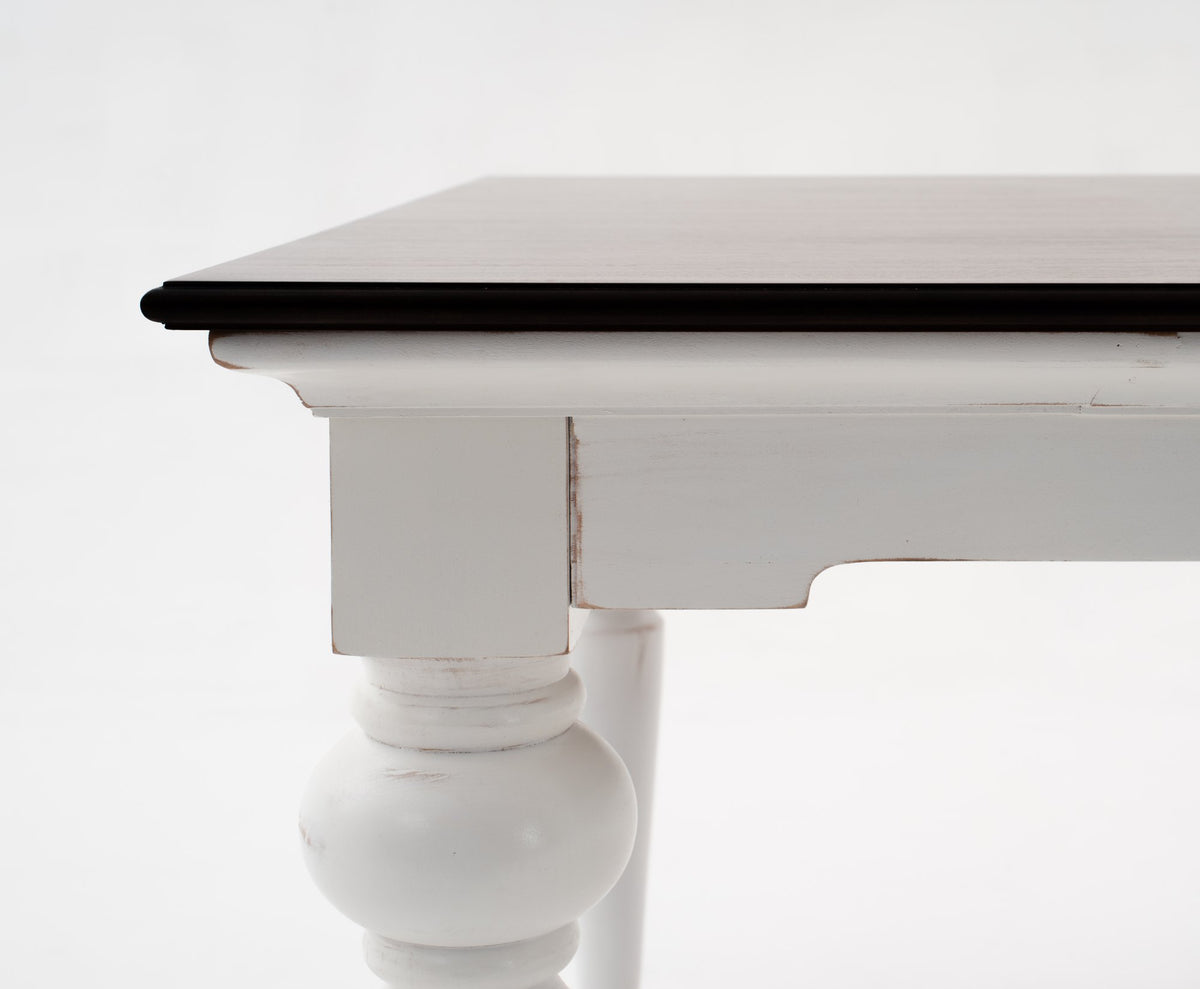 NovaSolo Provence Accent Dining Table 240, White Distress & Deep Brown – view 3