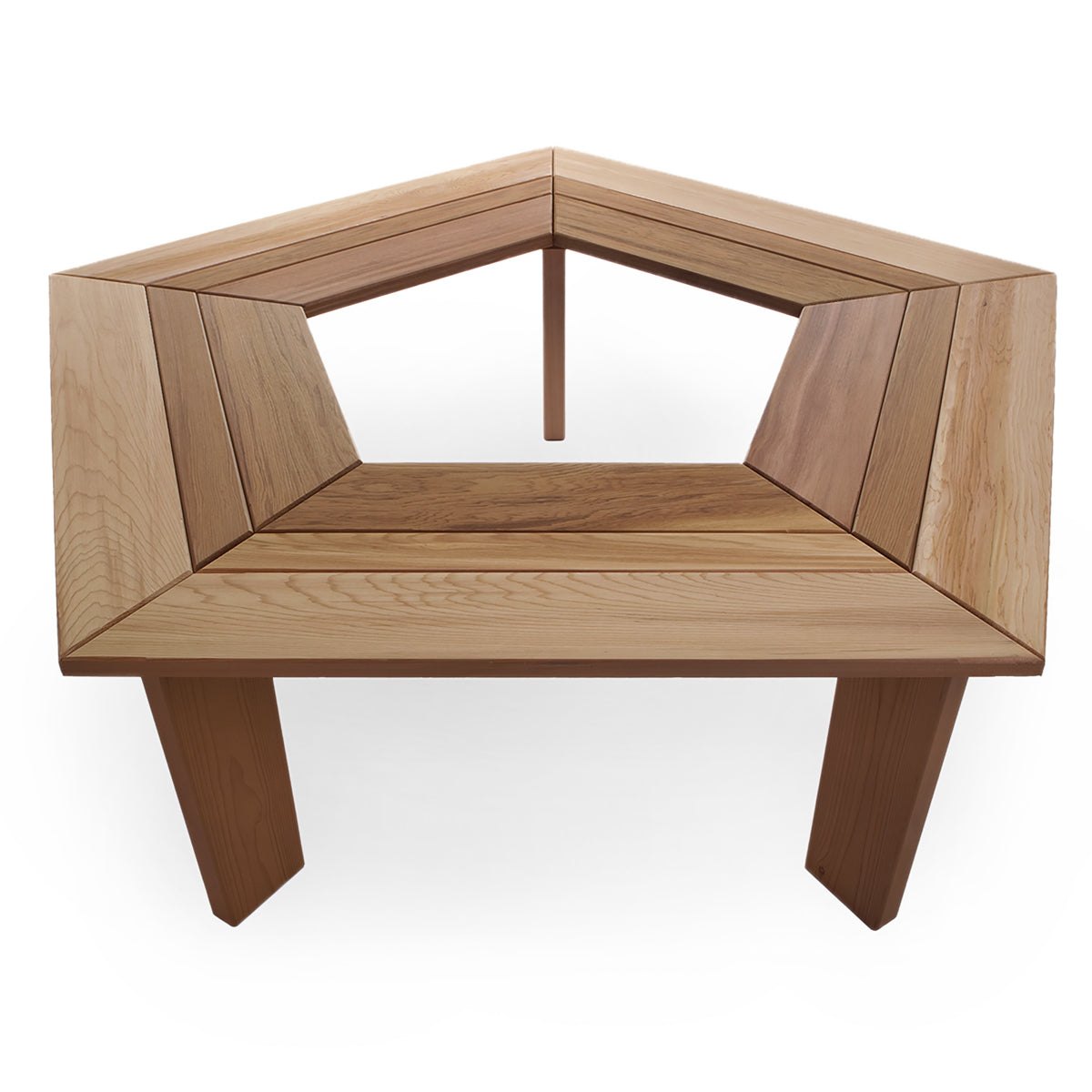 All Things Cedar 5-Sided Tree Bench – view 2