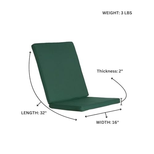 All Things Cedar Green Hinged Chair Cushions – view 3