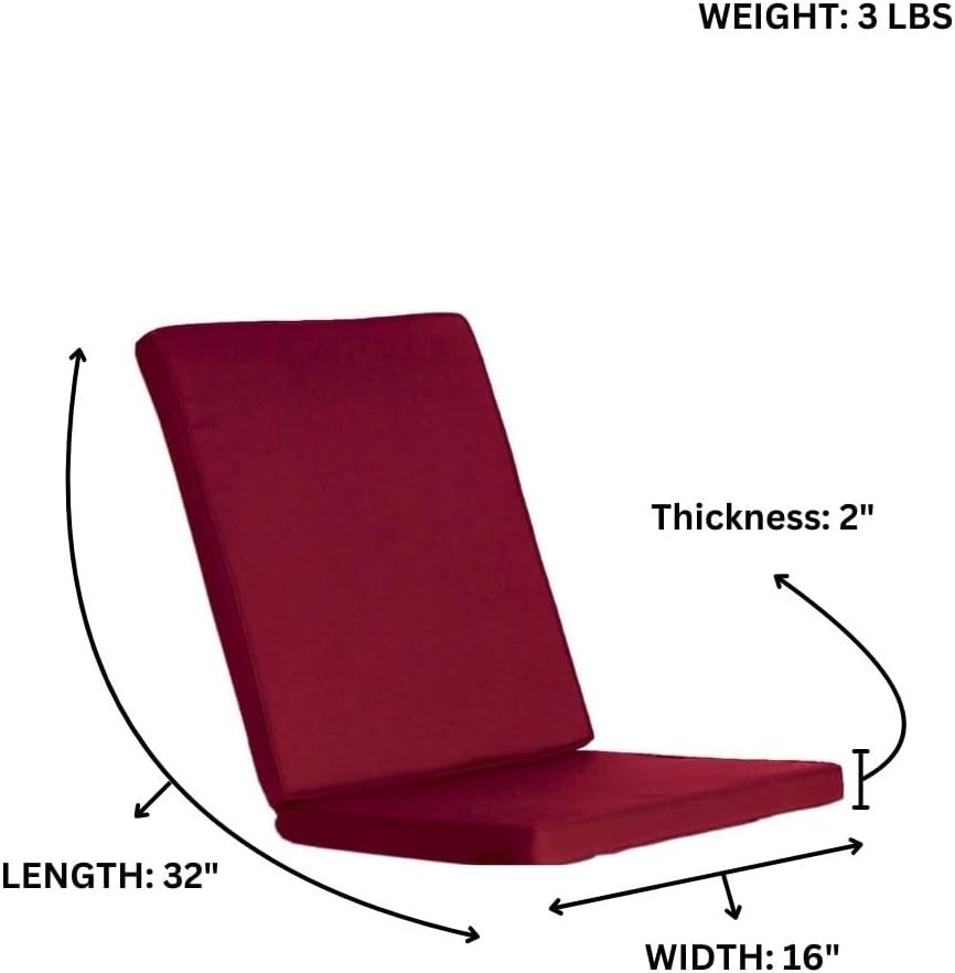 All Things Cedar Red Hinged Chair Cushions – view 3
