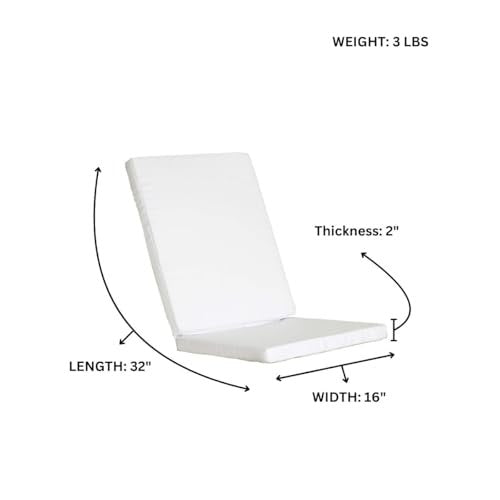 All Things Cedar White Hinged Chair Cushions – view 4
