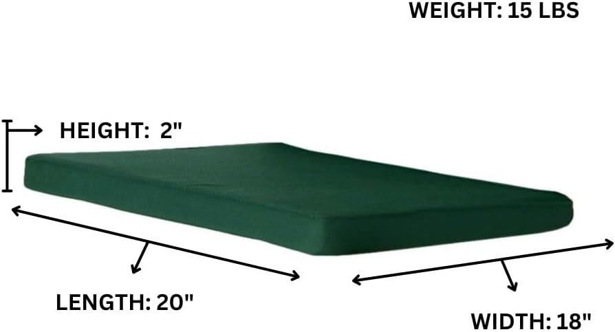 All Things Cedar Green Dining Chair Cushions – view 2