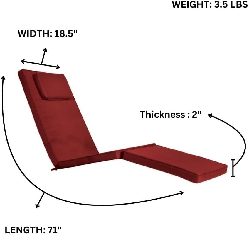 All Things Cedar Red Steamer Chair Cushion – view 4