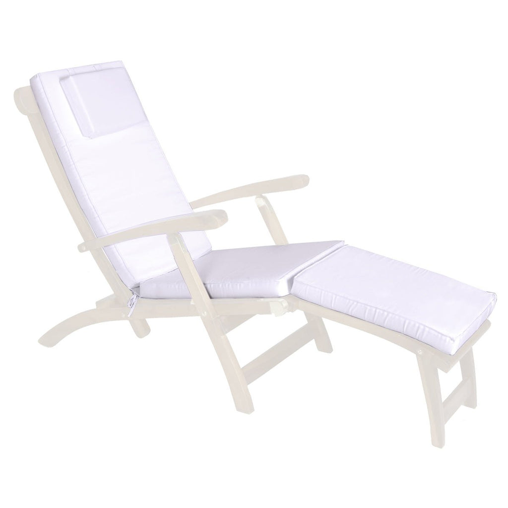 All Things Cedar Royal White Steamer Chair Cushion – view 2