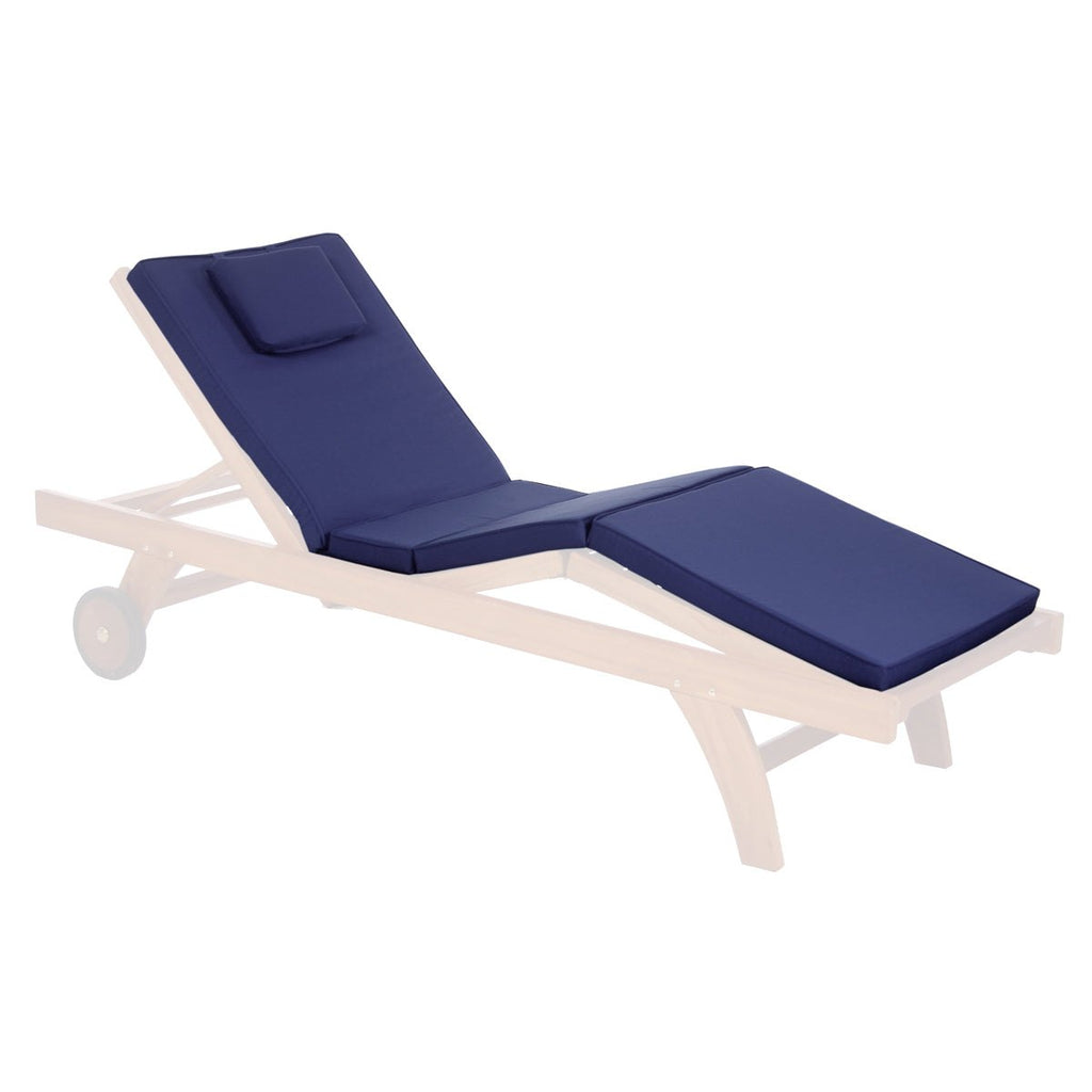 All Things Cedar Blue Chaise Lounger Cushion – view 2