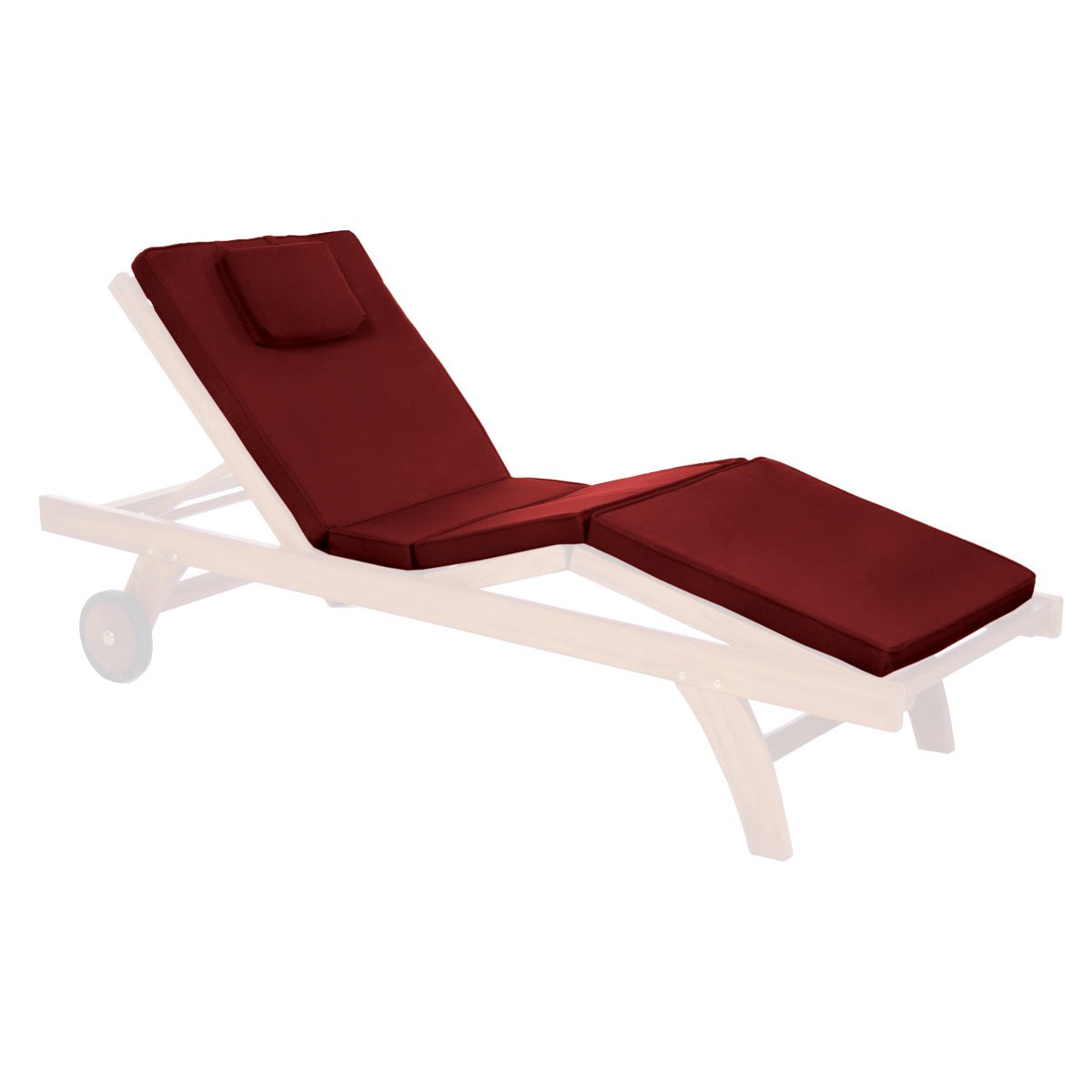 All Things Cedar Red Chaise Lounger Cushion – view 2