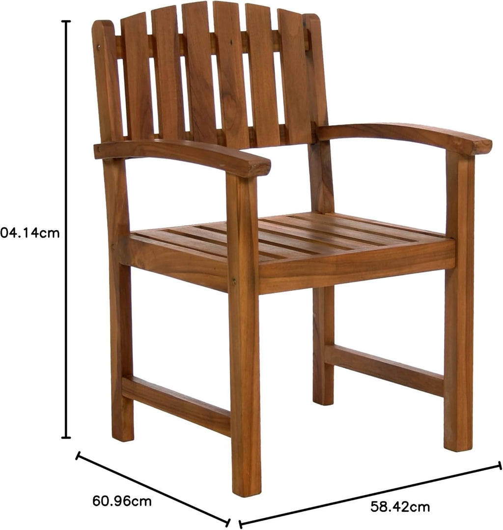 All Things Cedar Teak Dining Chair – view 3