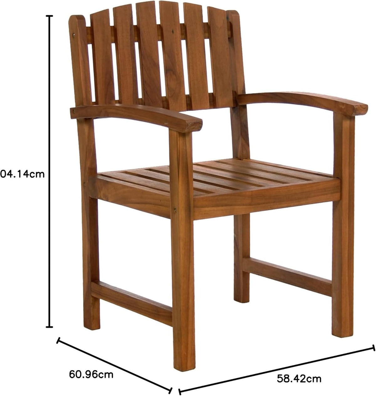All Things Cedar Teak Dining Chair – view 3