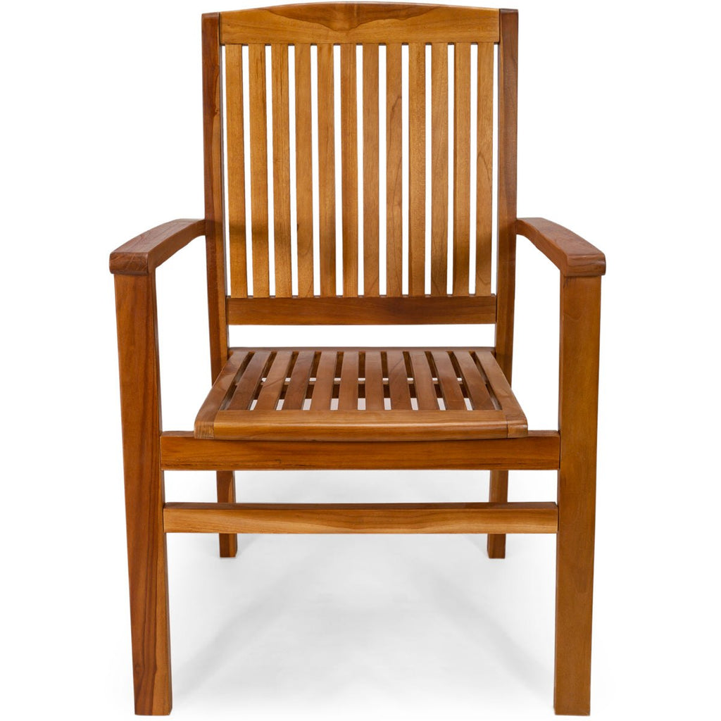 All Things Cedar Teak Stacking Chair – view 2