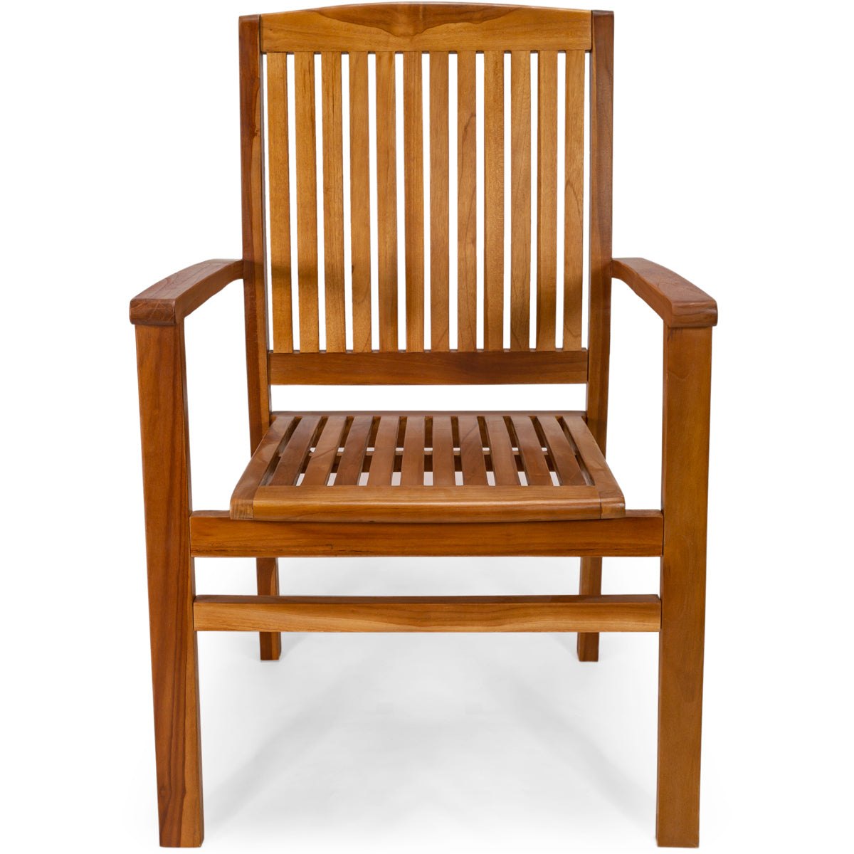 All Things Cedar Teak Stacking Chair – view 2
