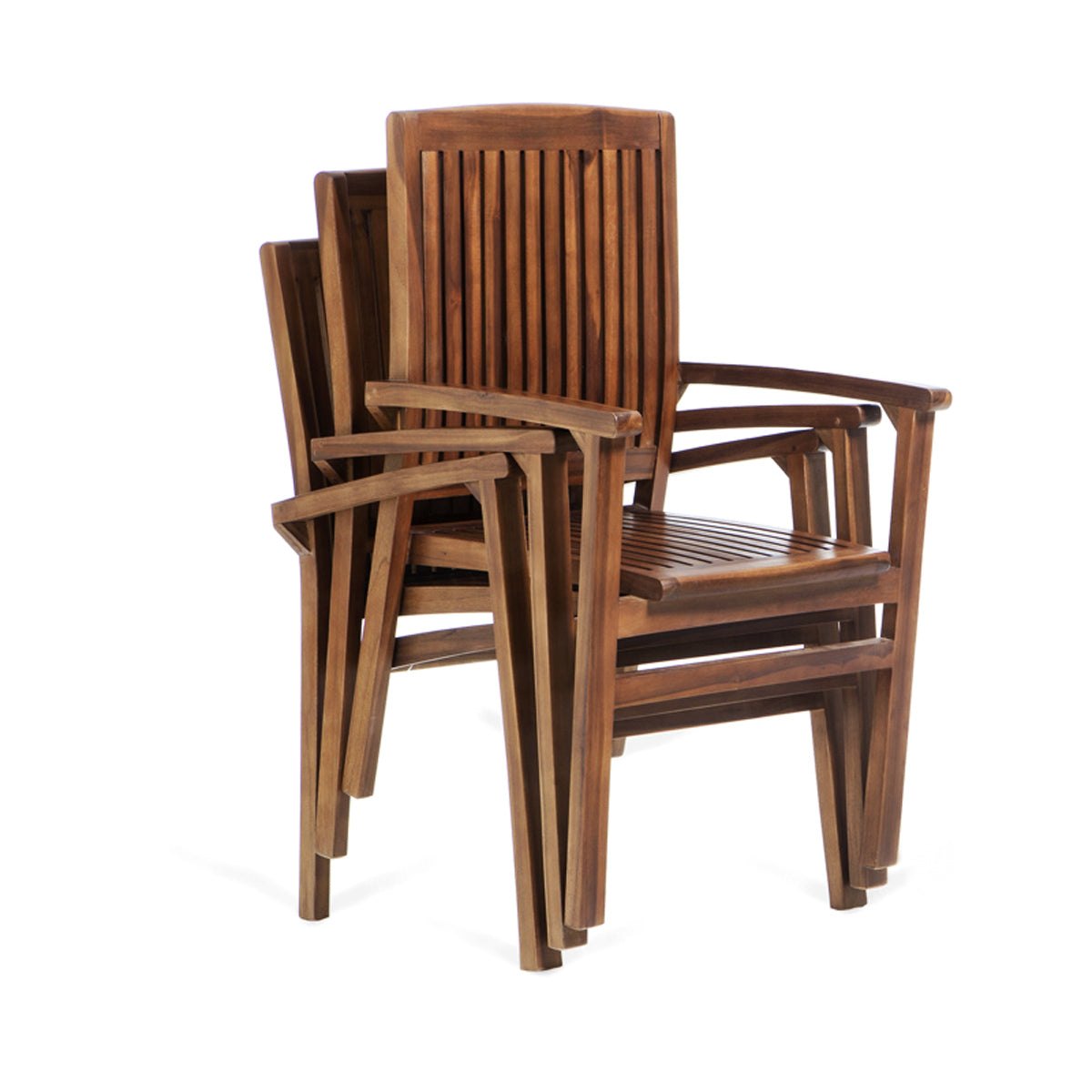 All Things Cedar Teak Stacking Chair – view 5