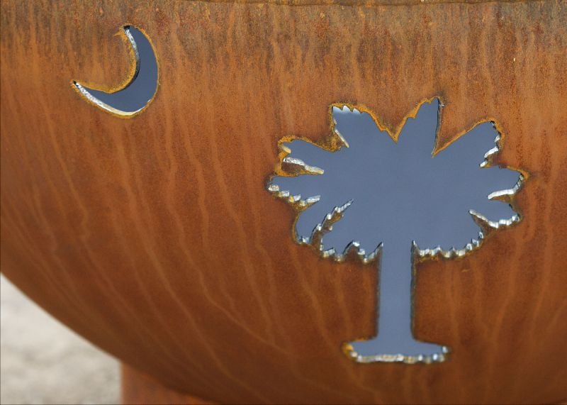 Fire Pit Art Tropical Moon Fire Pit – view 3