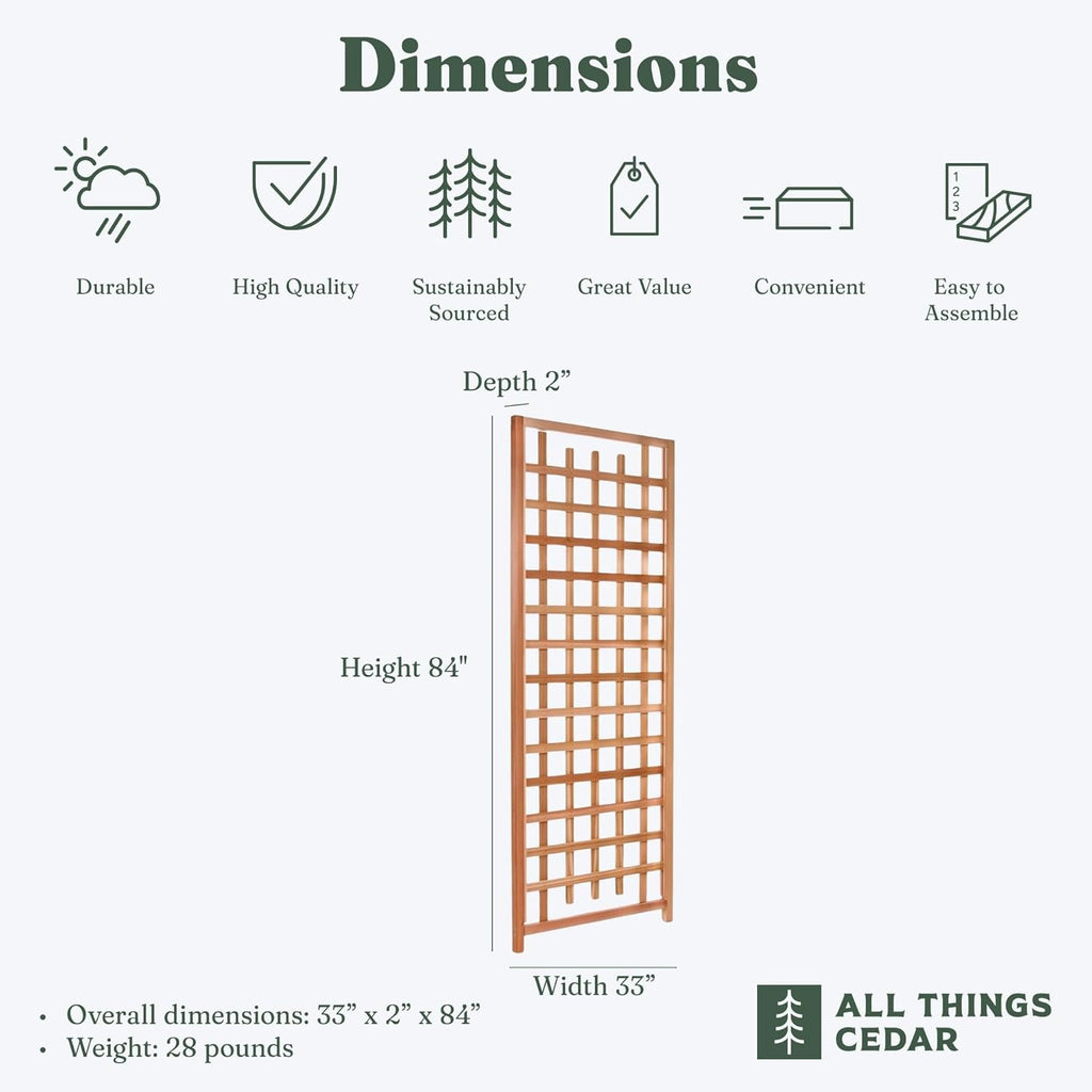 All Things Cedar Trellis Panel – view 3