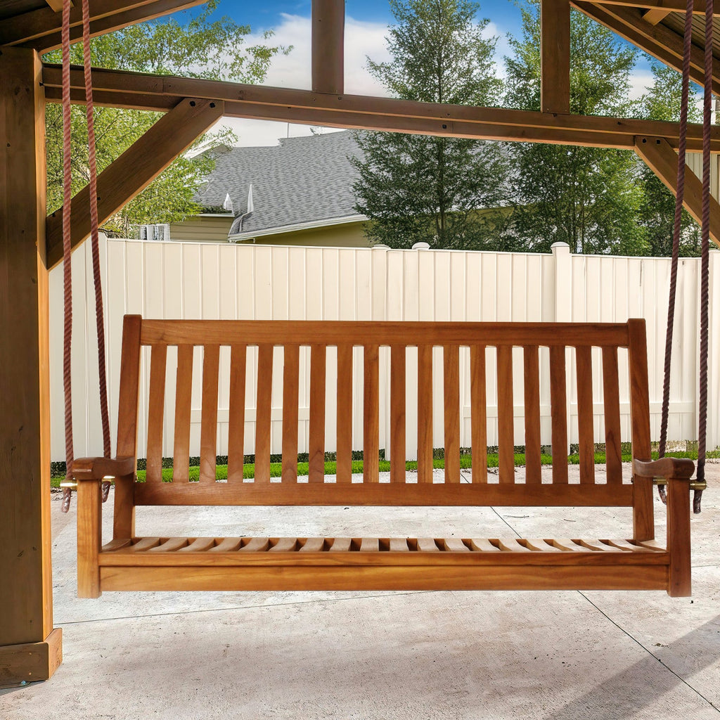 All Things Cedar Teak Swing – view 2