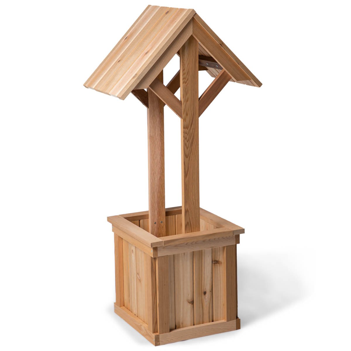 All Things Cedar 4-FT Wishing Well Planter Box